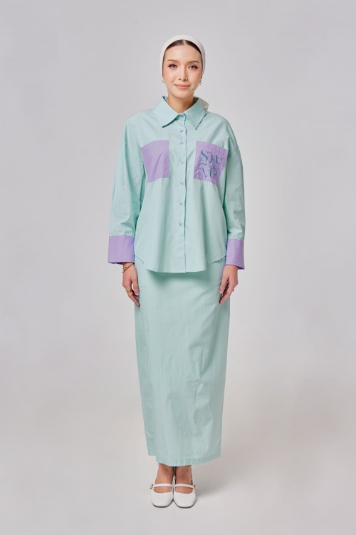 Madeline Set In Mint Purple