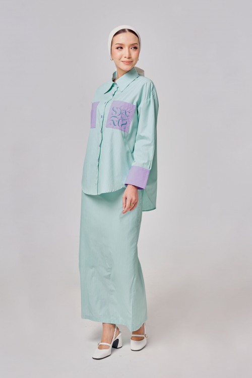 Madeline Set In Mint Purple