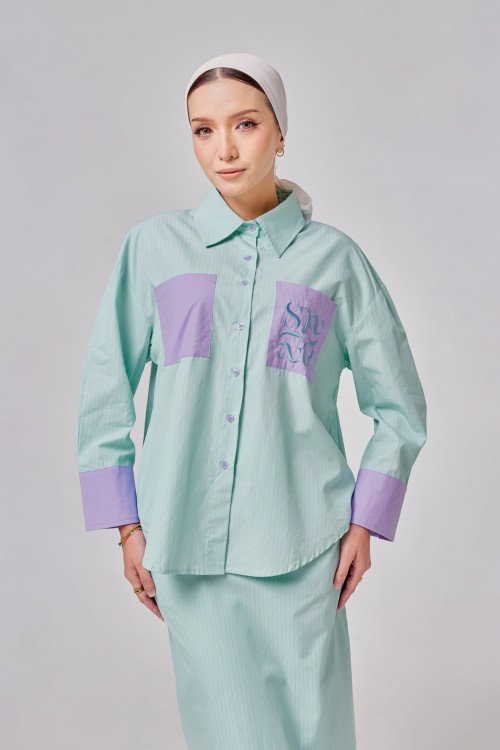 Madeline Set In Mint Purple