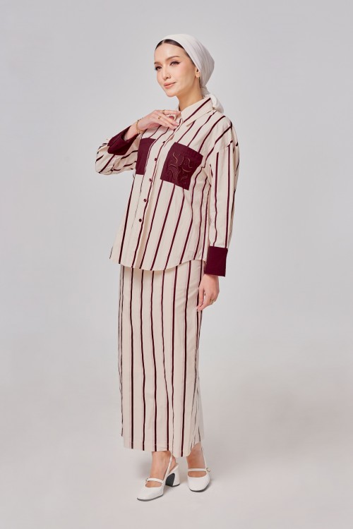 Madeline Set Maroon
