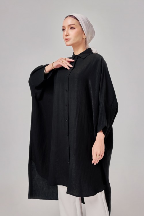 Aluna Long Top In Black