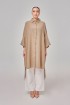 Aluna Long Top In Camel Brown