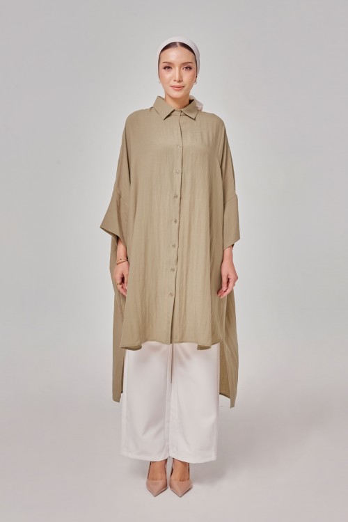 Aluna Long Top In Khaki