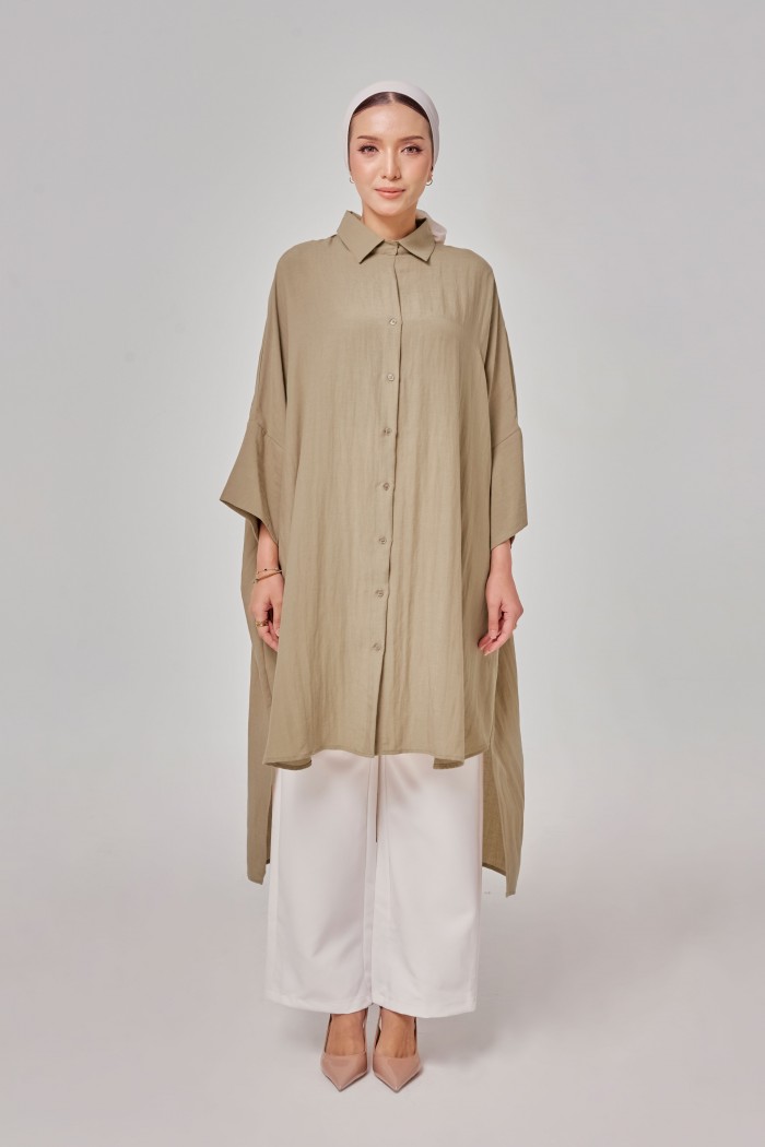 Aluna Long Top In Khaki