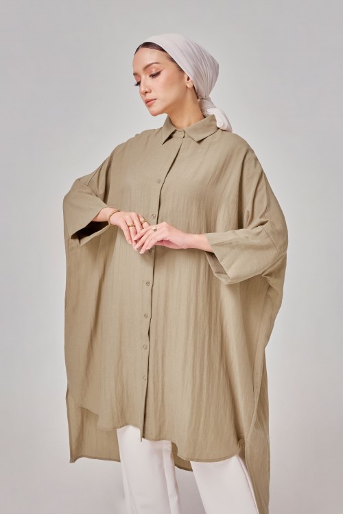 Aluna Long Top In Khaki