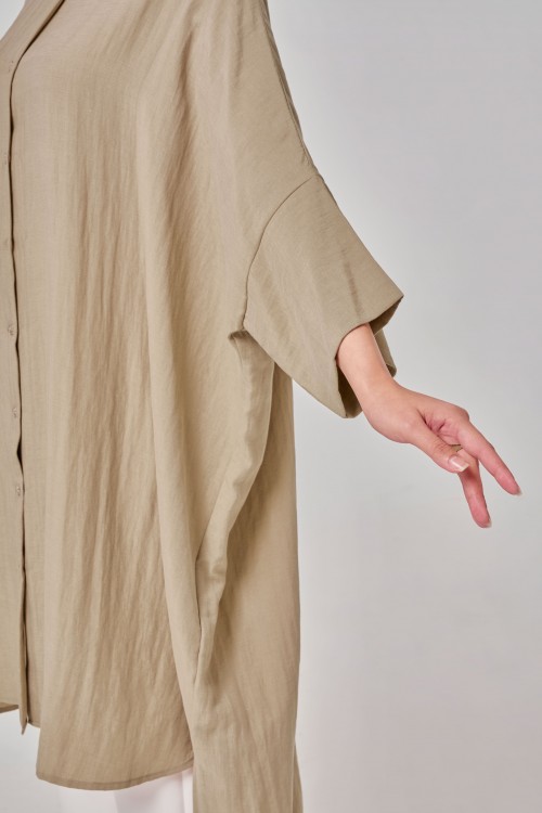 Aluna Long Top In Khaki