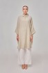 Aluna Long Top In Light Beige