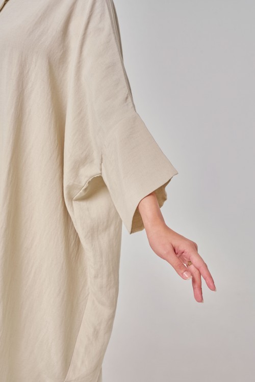 Aluna Long Top In Light Beige