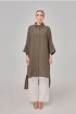 Aluna Long Top In Taupe Brown