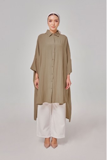 Aluna Long Top In Khaki