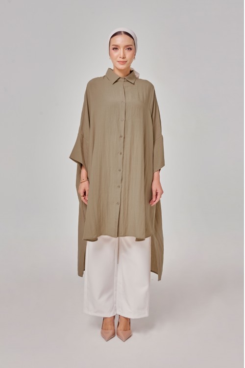 Aluna Long Top In Khaki