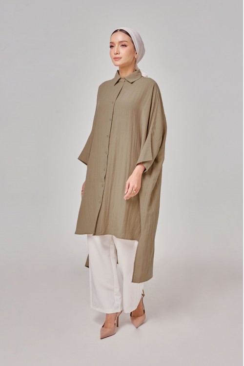 Aluna Long Top In Khaki