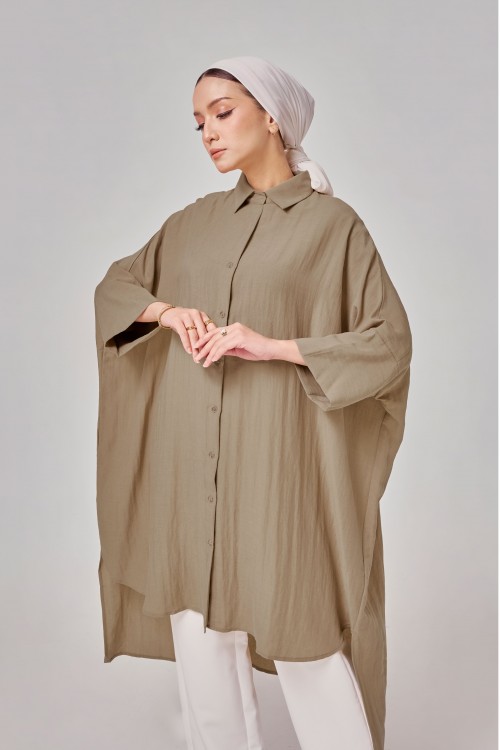 Aluna Long Top In Khaki