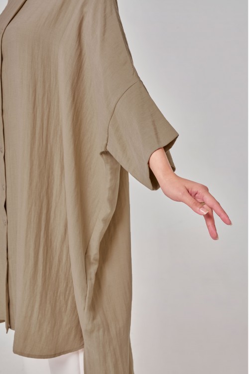 Aluna Long Top In Khaki