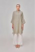 Aluna Long Top In Light Beige