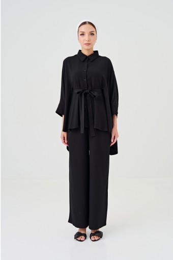 Lea Caftan Set In Black
