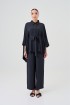 Lea Caftan Set In Charcoal Grey
