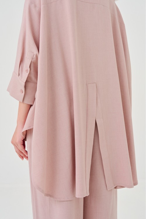 Lea Caftan Set In Dusty Pink