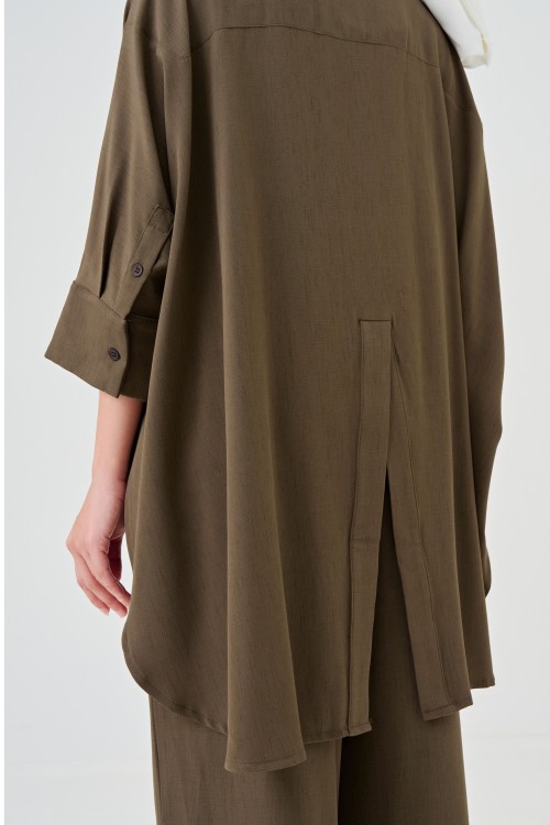 Lea Caftan Set In Taupe
