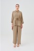 Lea Caftan Set In Wheat Brown