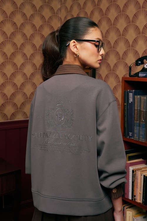 Arsel Bomber Jacket In Grey