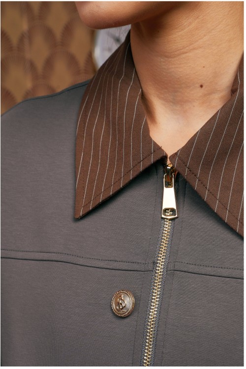 Arsel Bomber Jacket In Grey