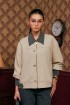 Arsel Bomber Jacket In Light Nude