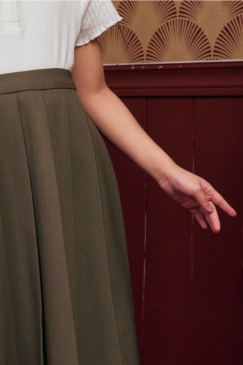 Thalia Mini Skirt In Ash Taupe