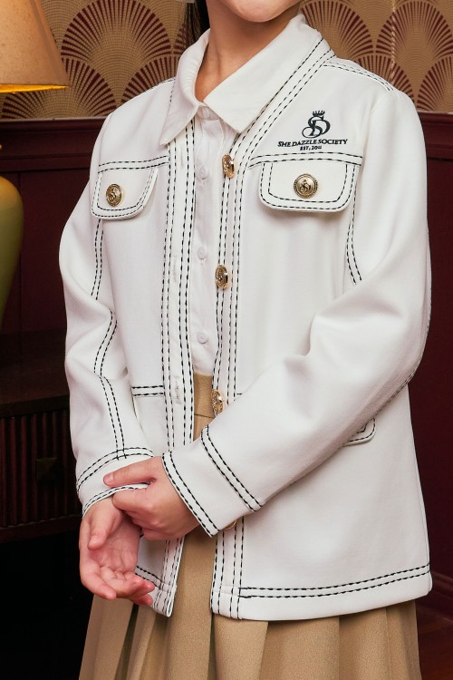 Darla Cardigan (kids) In Off White