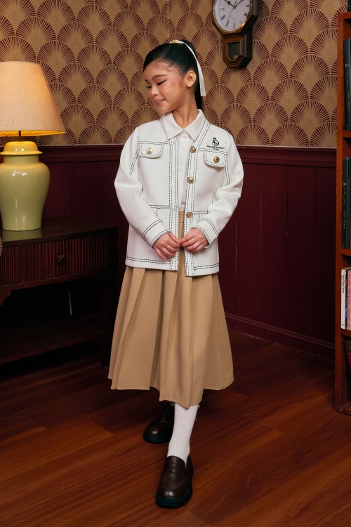 Darla Cardigan (kids) In Off White