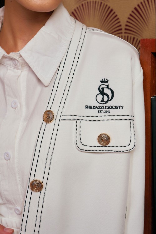 Darla Cardigan Set In Off White