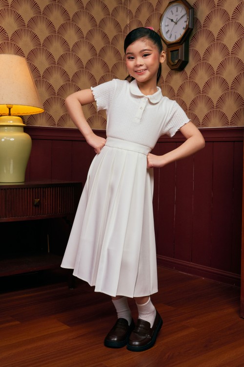 Thalia Mini Skirt In Off White