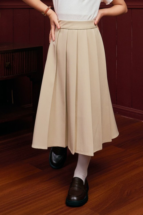 Thalia Mini Skirt In Sand Beige