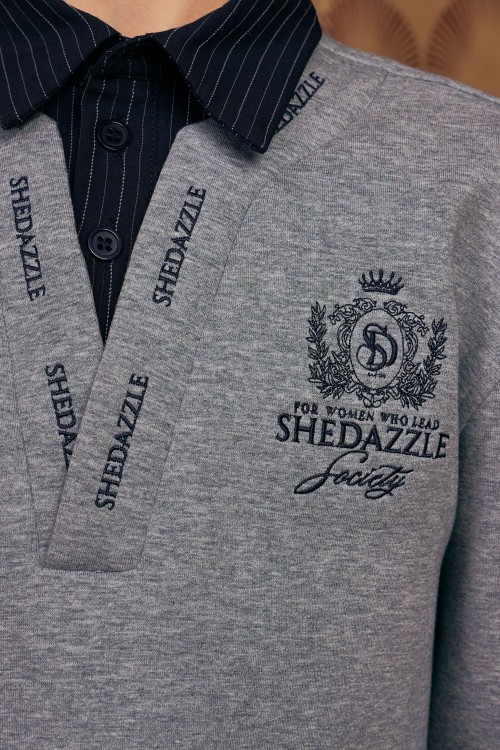 Faith Pullover Top (kids) In Grey