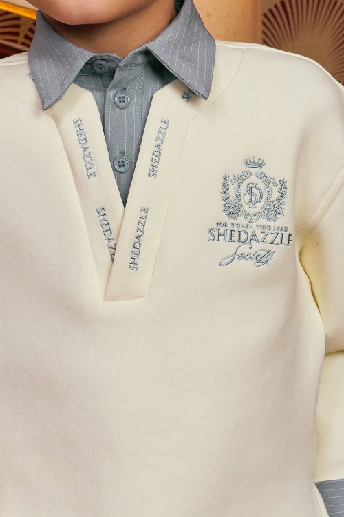 Faith Pullover Top (kids) In Ivory