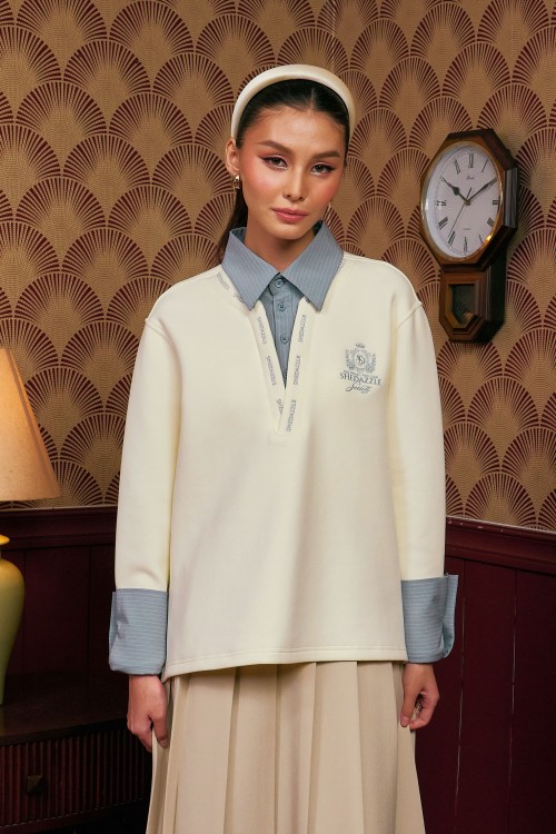 Faith Pullover Top In Ivory