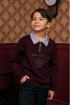 Ivara Half Zipper Jumper (kids) In Burgundy