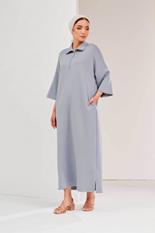 Youra Long Top In Powder Blue