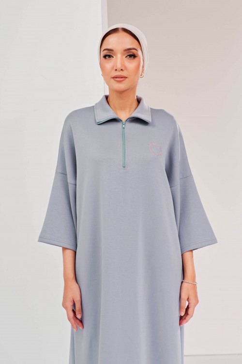 Youra Long Top In Powder Blue