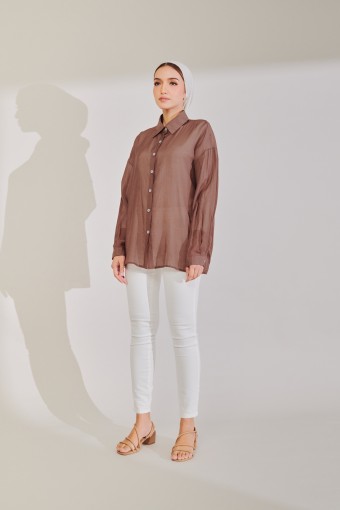Rayna Top In Wood Brown