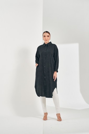 Aster Long Top In Midnight