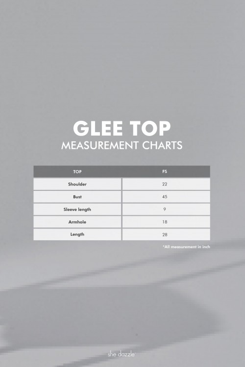 Glee Top In Black Candy