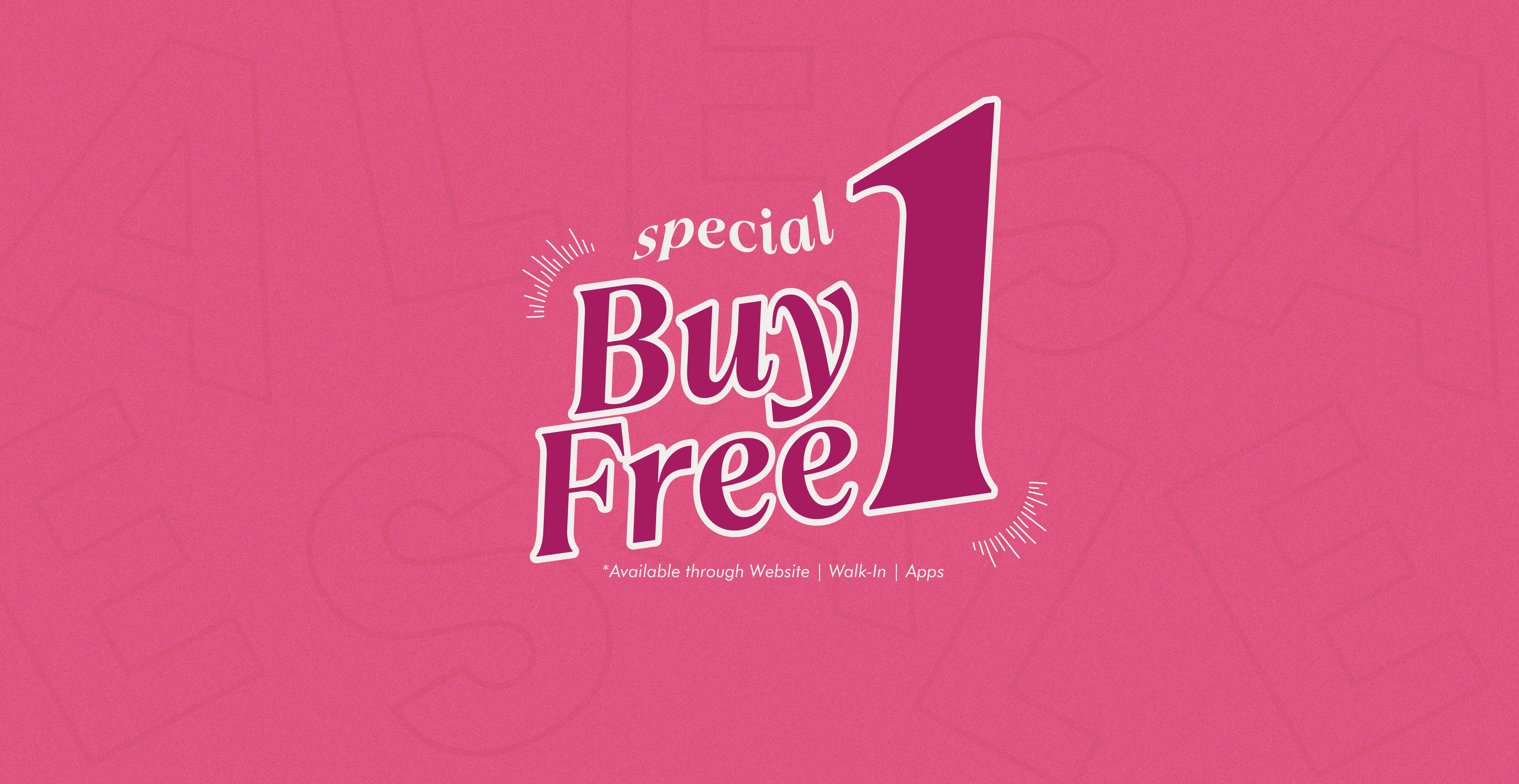 BUY 1 FREE 1