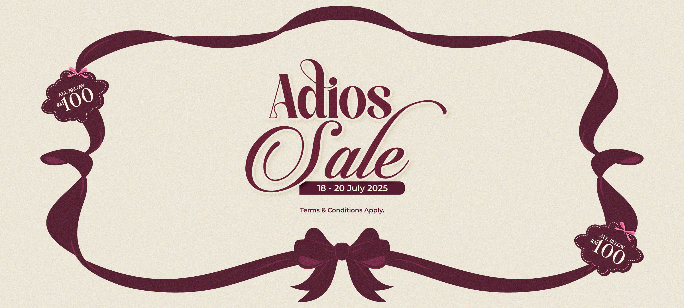 ADIOS SALE
