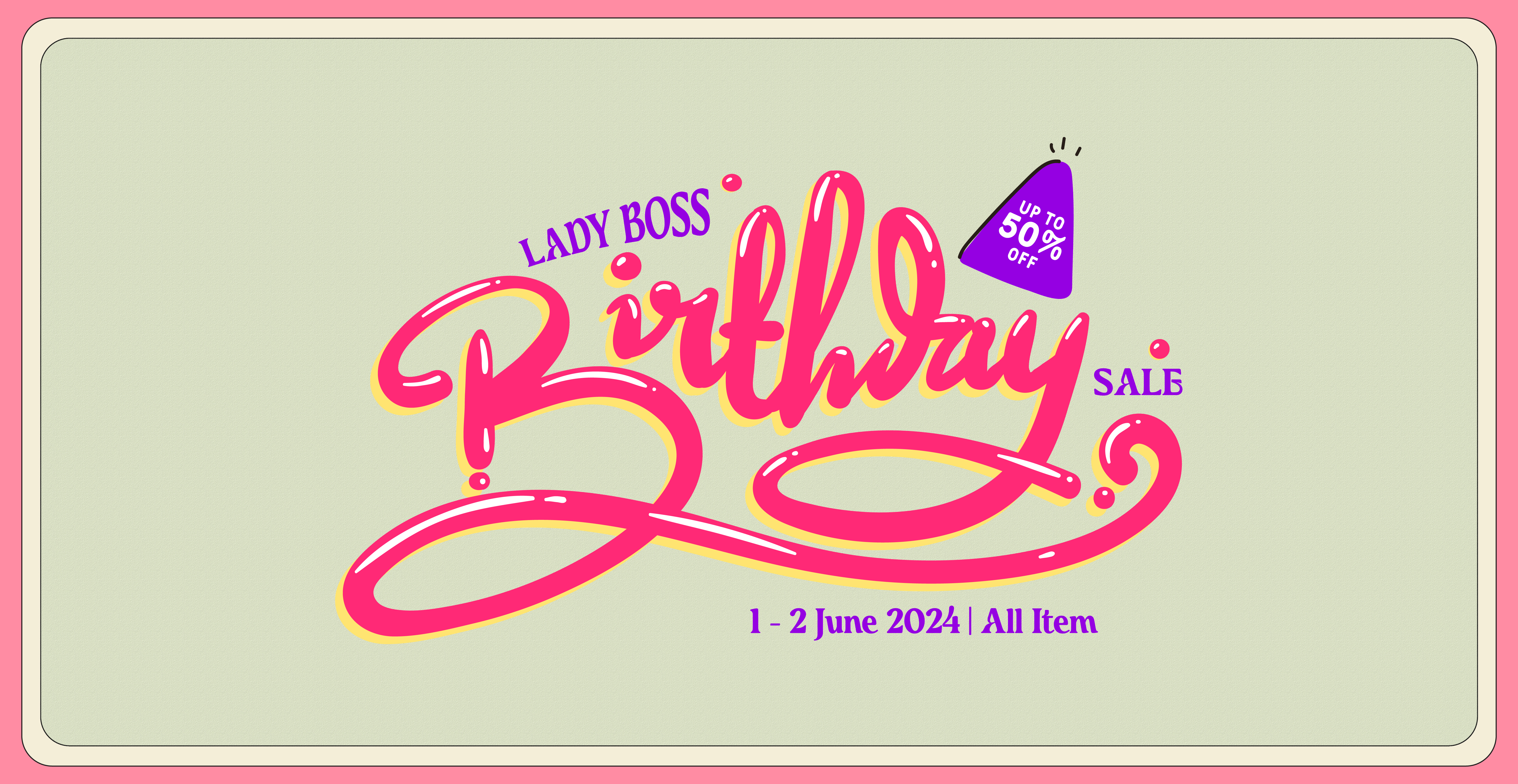 Lady Boss Birthday Sale